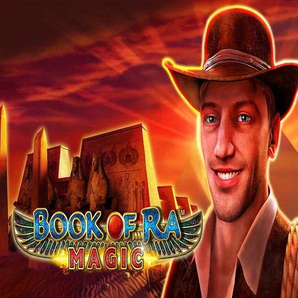 Official Slots logo: Book of Ra Magic by Greentube at Winhero Casino