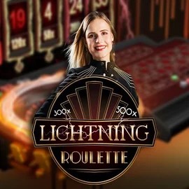 Lightning Roulette game by Evolution – logo hosted on Winhero Casino