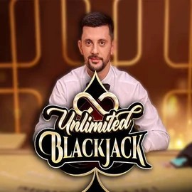 Unlimited Blackjack logo by Ezugi at Winhero Casino